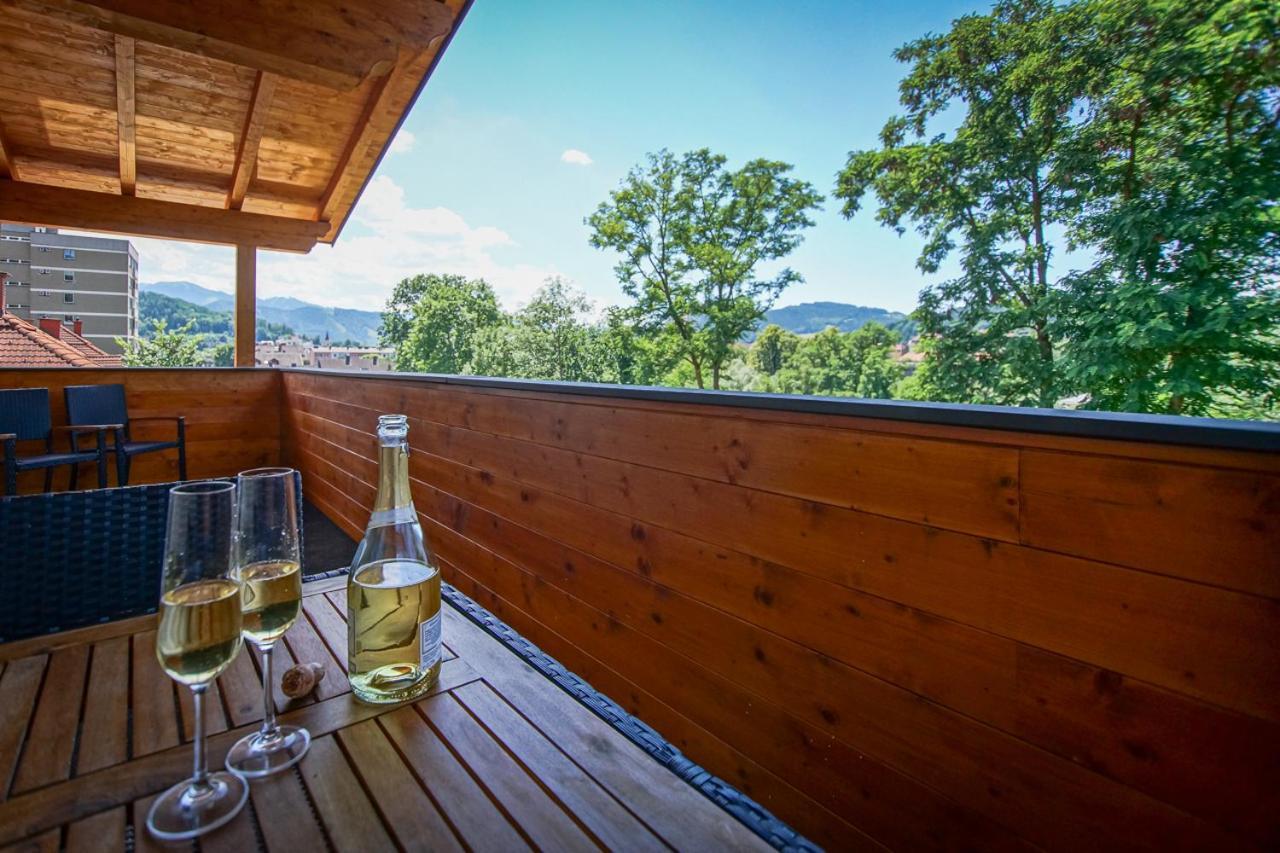 Апартаменти Auszeit Steiraland Penthouse 9 Mit Grossen Balkon Und Parkplatz Леобен Екстер'єр фото
